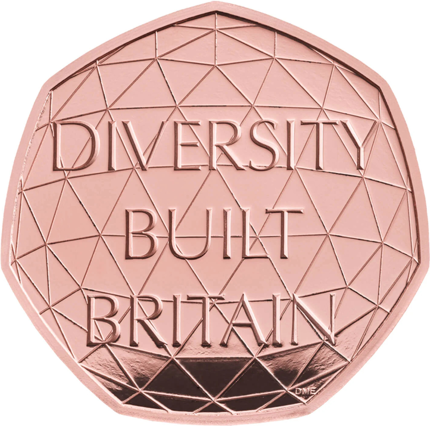 50 Pence - Elizabeth II Diverse Britain; Gold Piedfort reverse