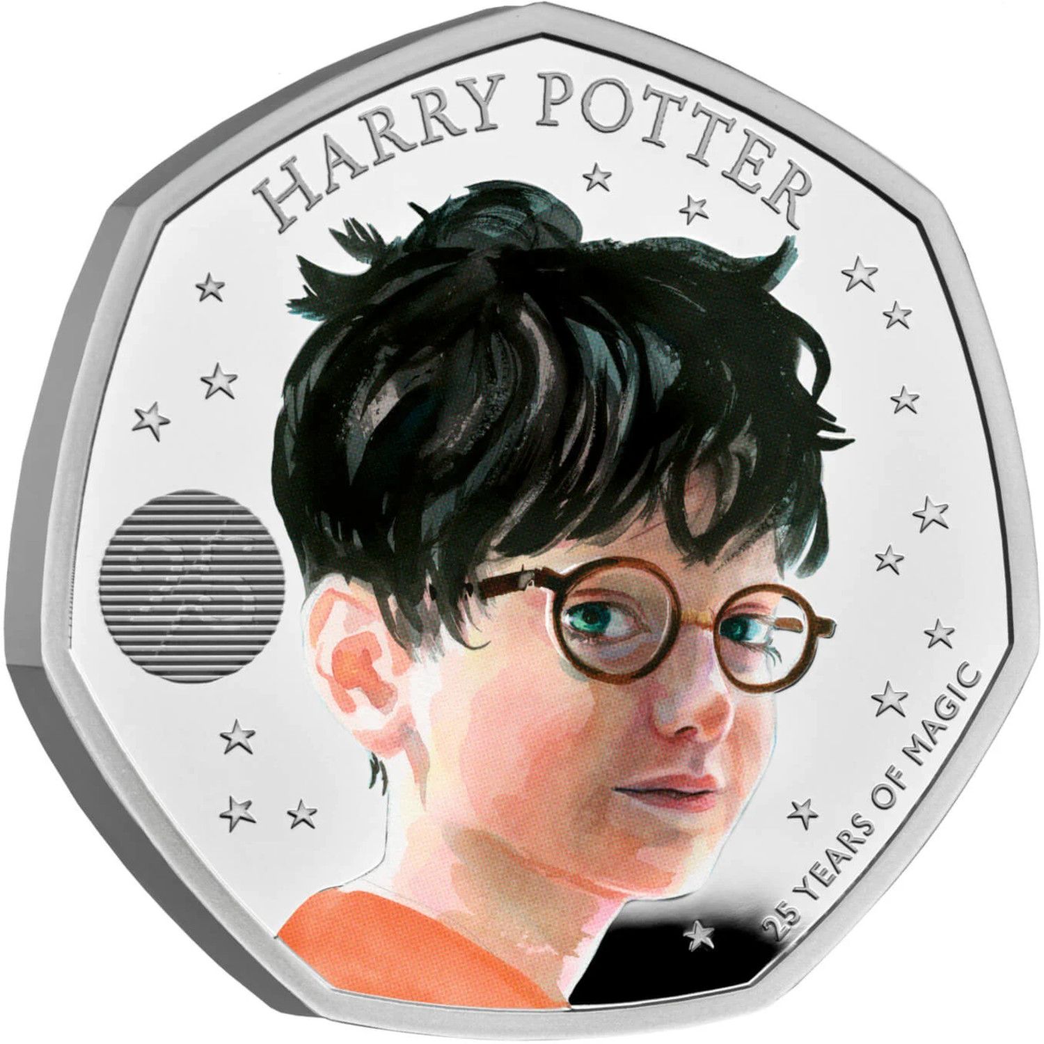 50 Pence - Elizabeth II Harry Potter; Silver Proof reverse