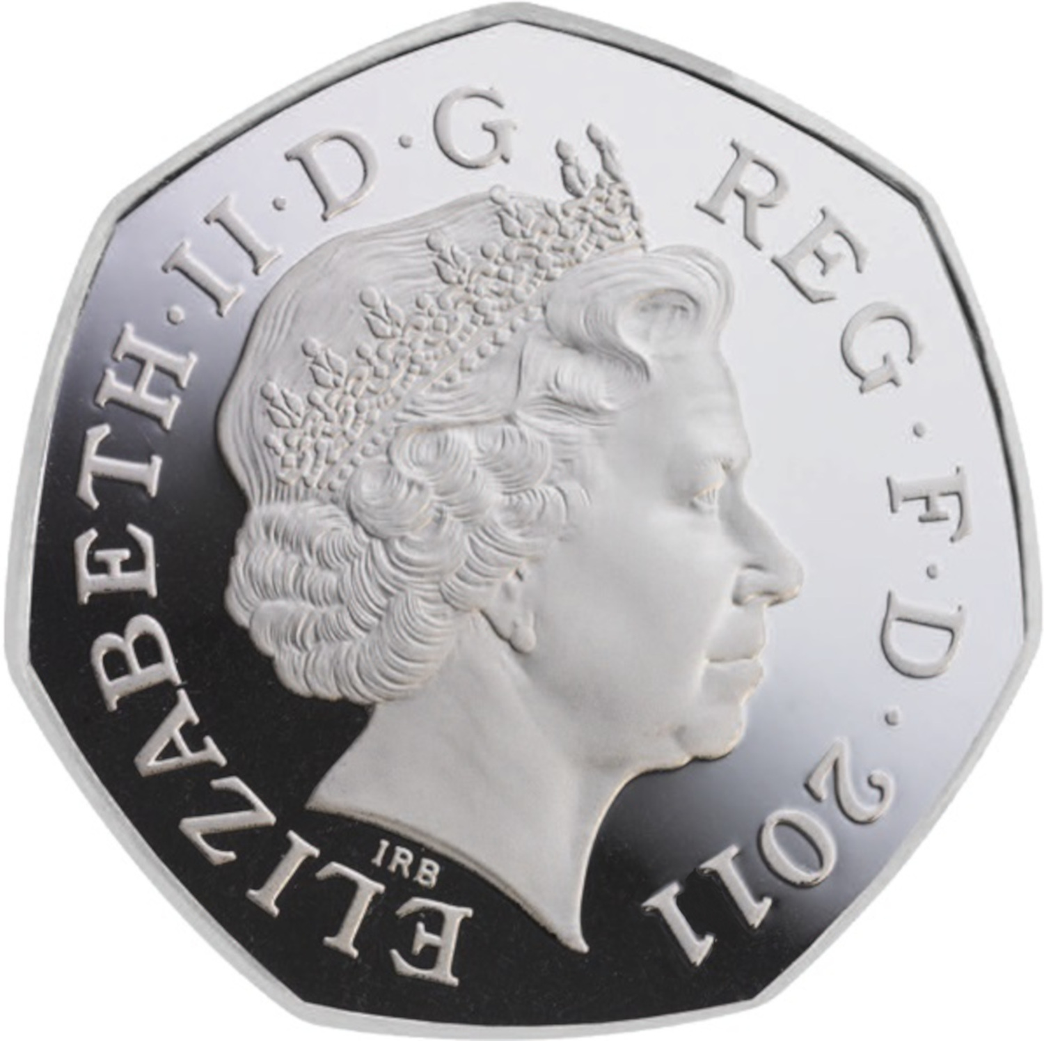 50 Pence - Elizabeth II Hockey; Silver obverse