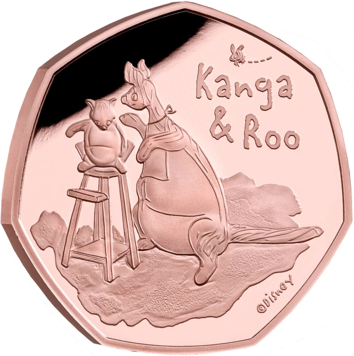 50 Pence - Elizabeth II Kanga and Roo; Gold Proof reverse
