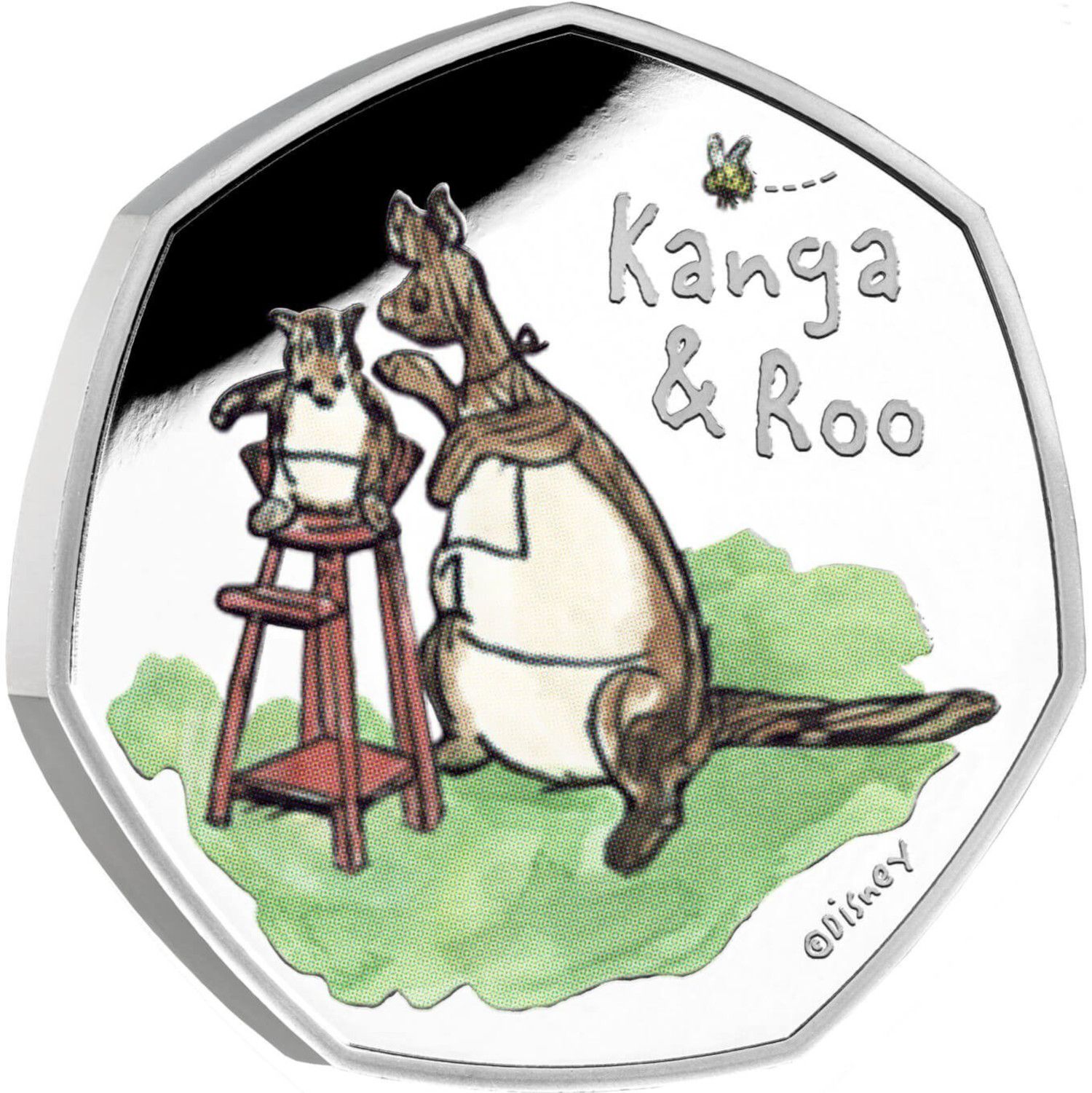 50 Pence - Elizabeth II Kanga and Roo; Silver Proof reverse