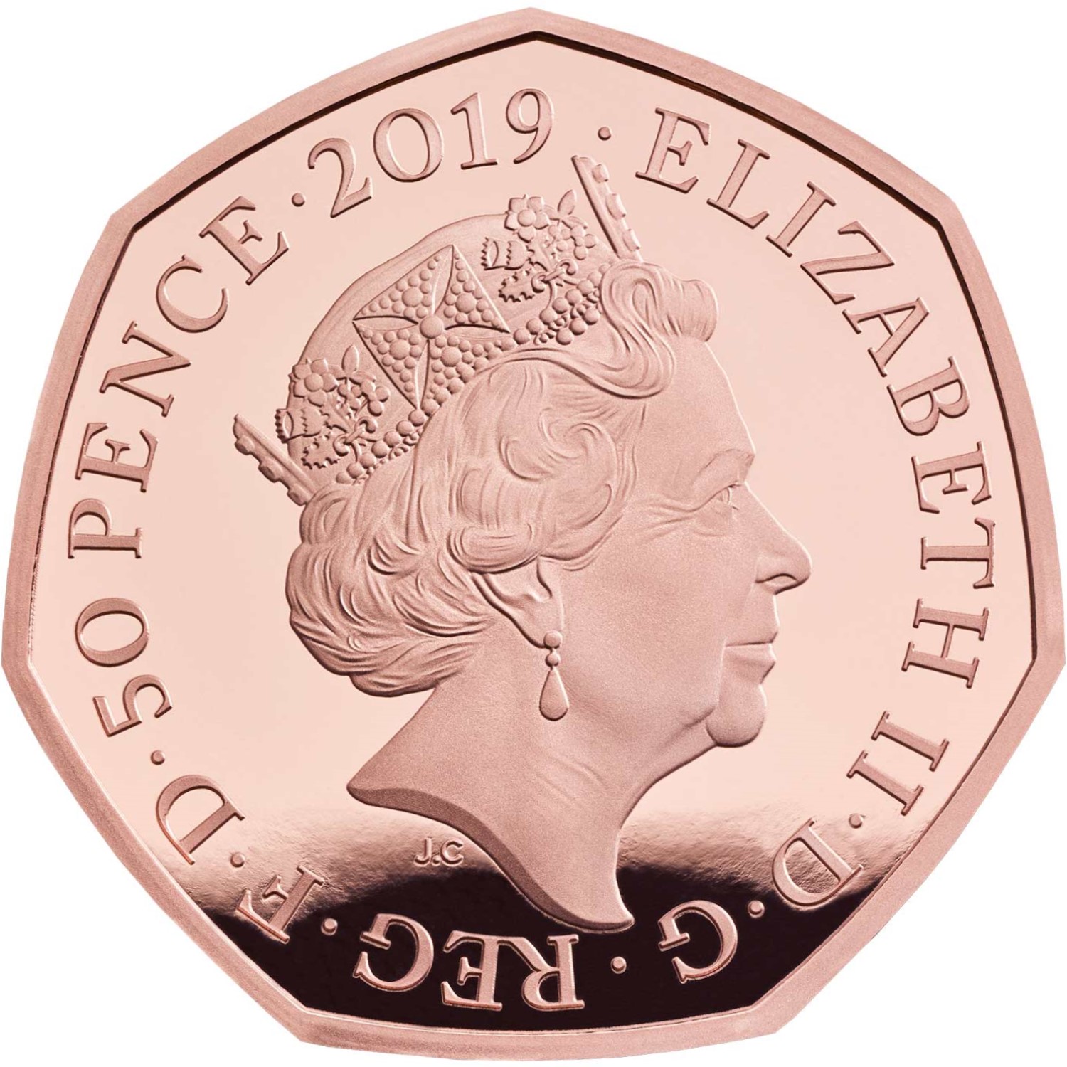 50 Pence - Elizabeth II Kew Gardens; Gold Piedfort obverse