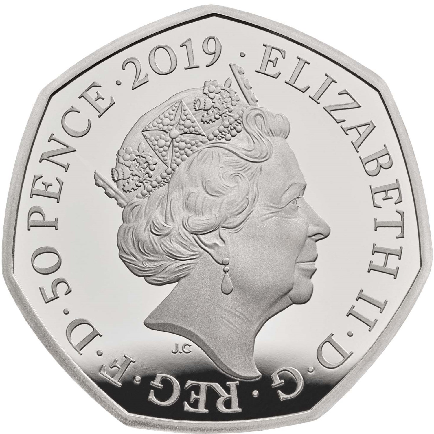 50 Pence - Elizabeth II Kew Gardens; Silver Piedfort obverse