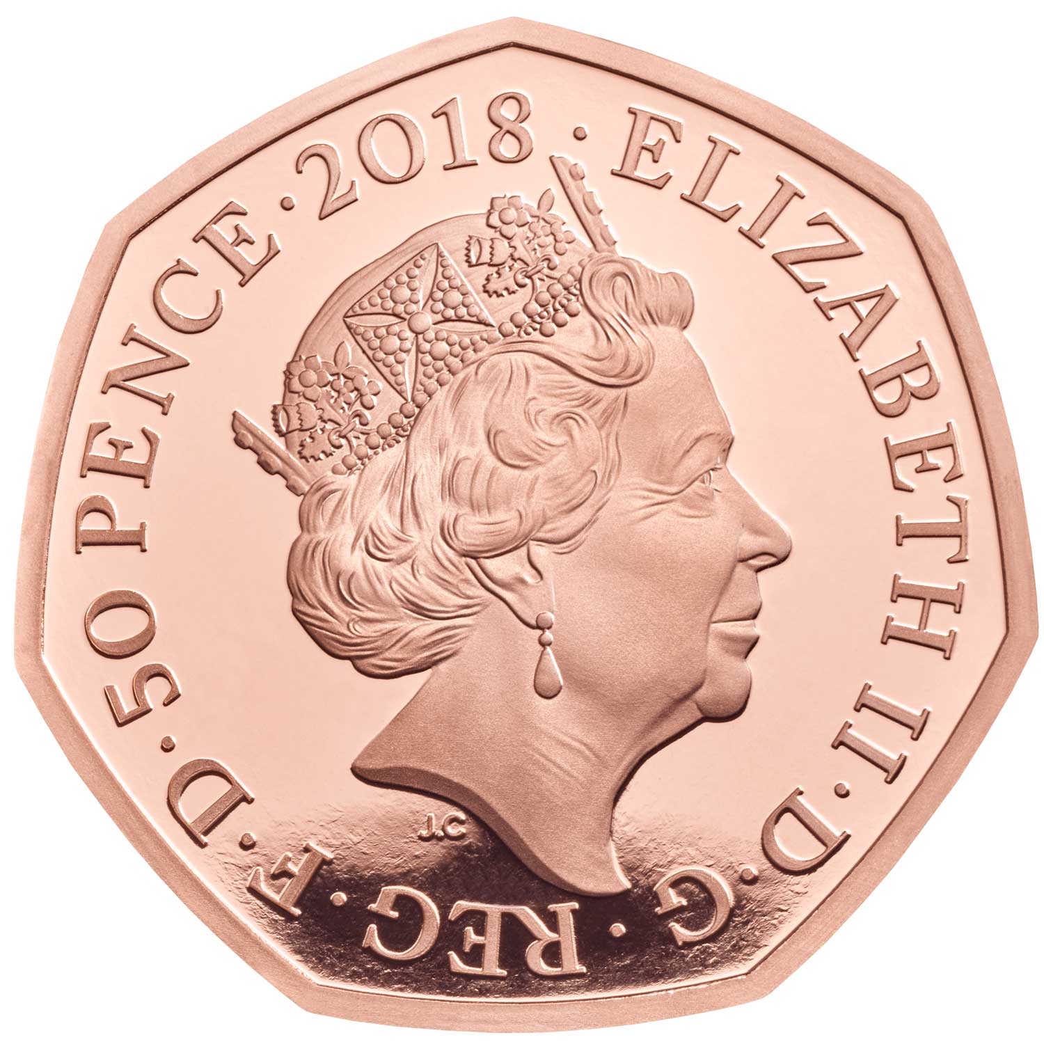 50 Pence - Elizabeth II Paddington at the Palace; Gold Proof obverse