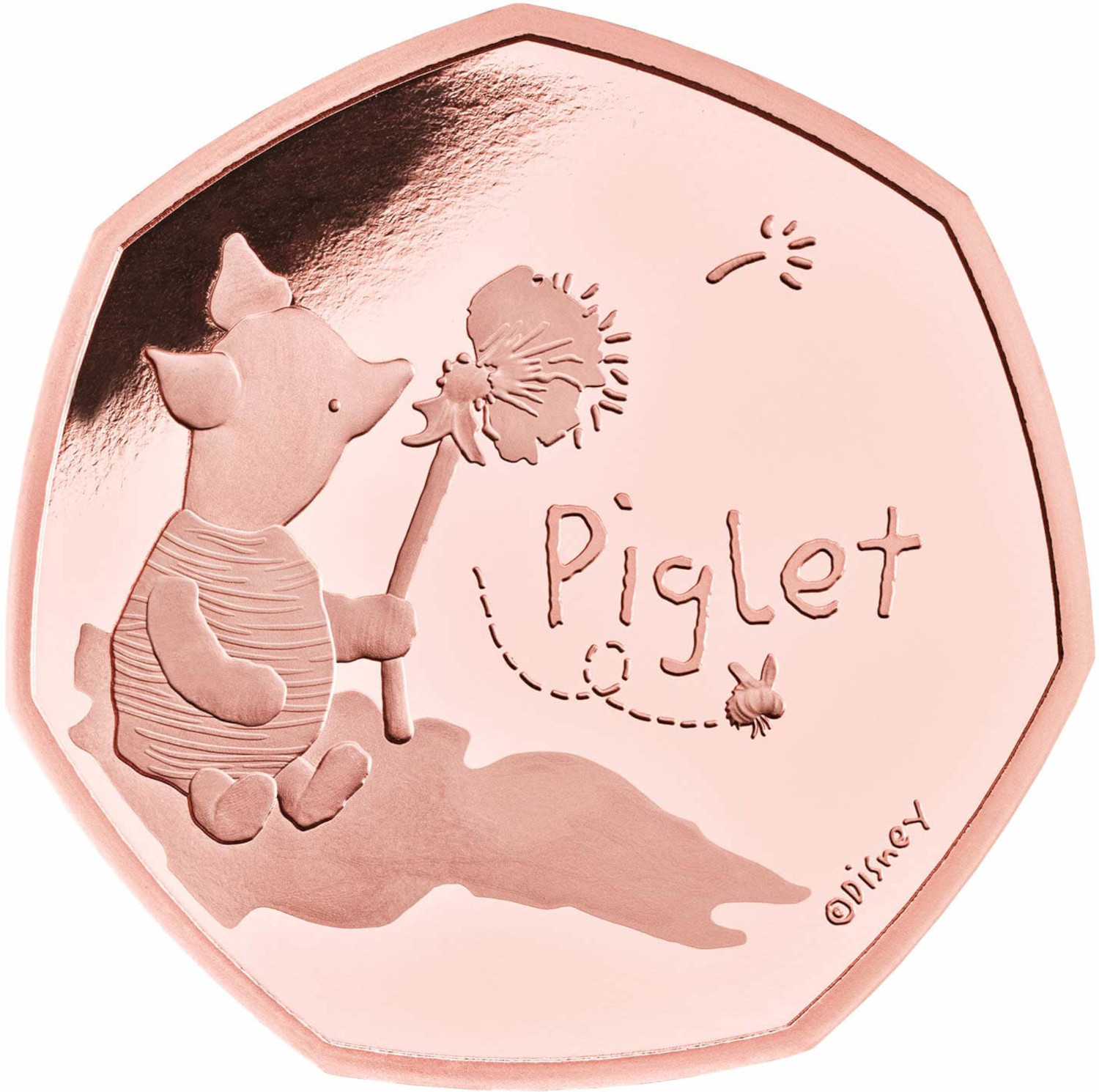 50 Pence - Elizabeth II Piglet; Gold Proof reverse