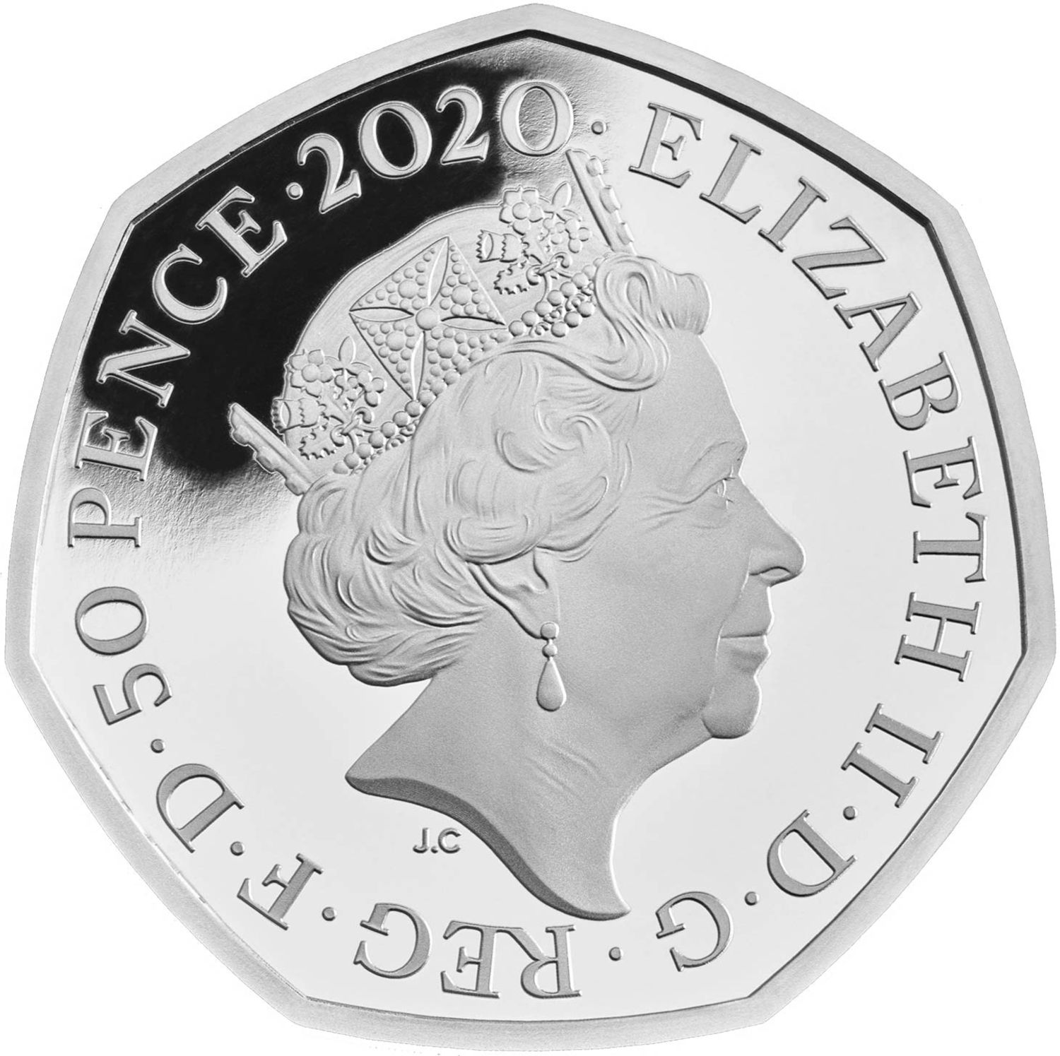 50 Pence - Elizabeth II Rosalind Franklin; Silver Piedfort obverse