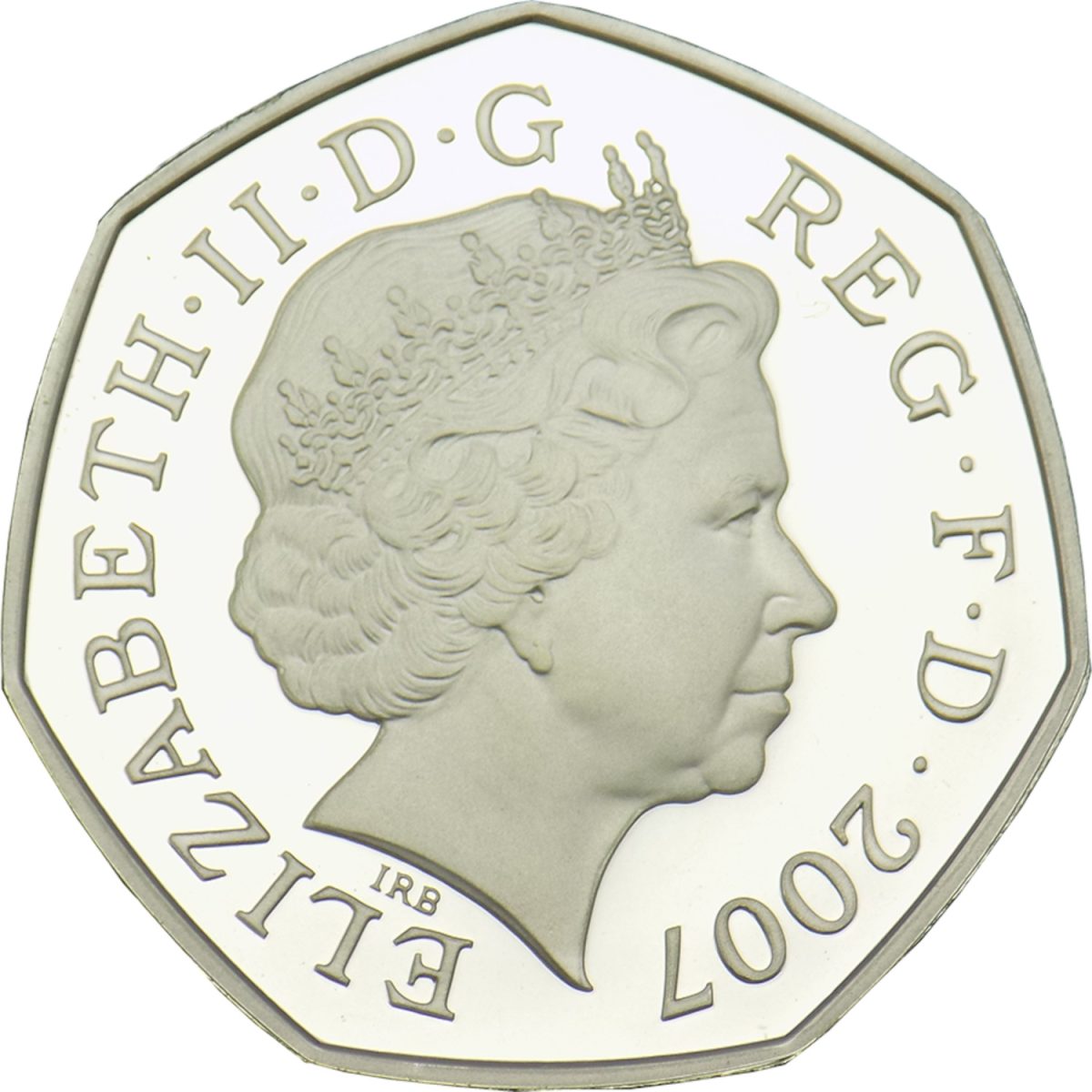 50 Pence - Elizabeth II Scouting Movement; Silver Proof obverse