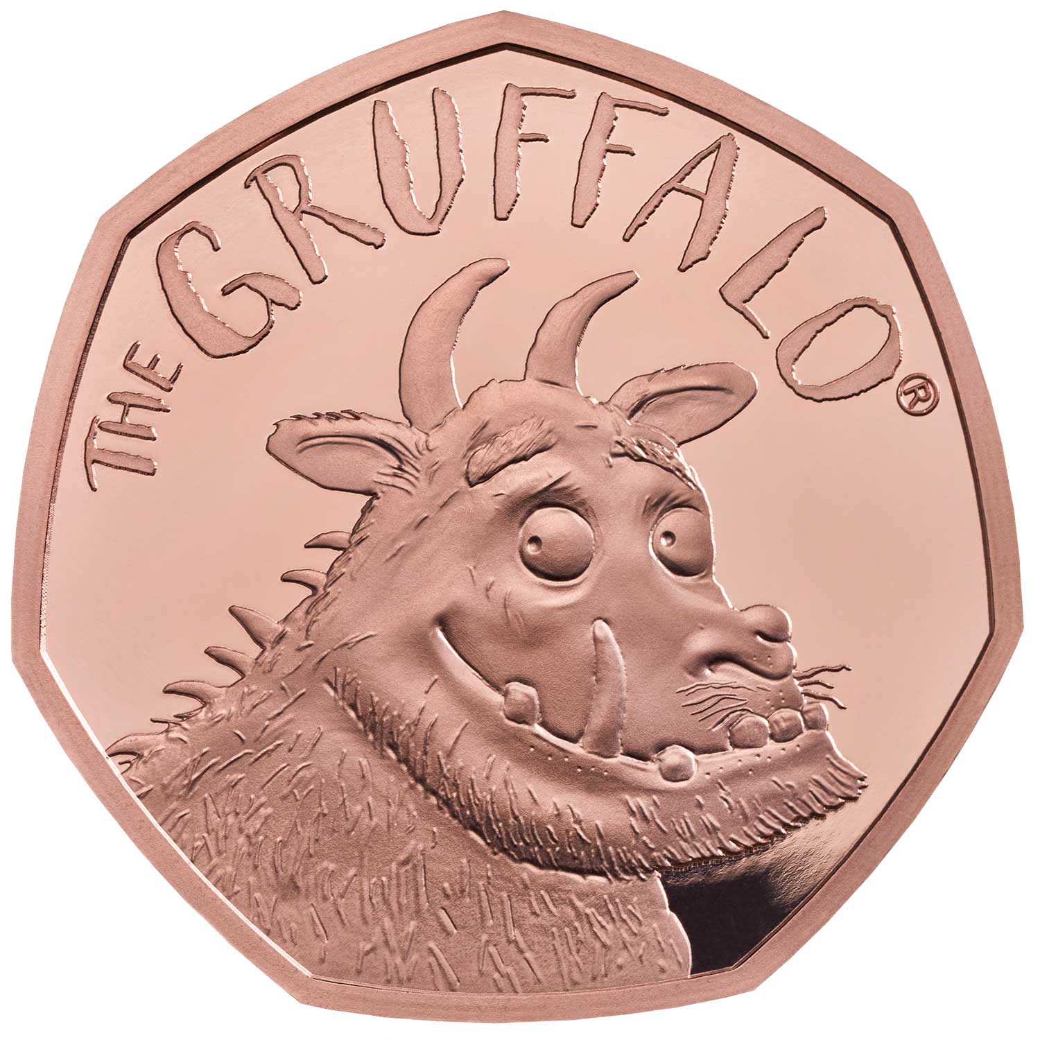 50 Pence - Elizabeth II The Gruffalo; Gold Proof reverse