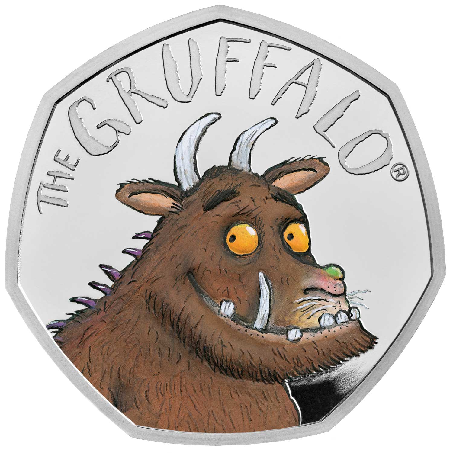 50 Pence - Elizabeth II The Gruffalo; Silver Proof reverse