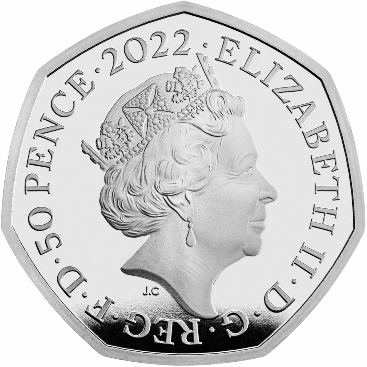 50 Pence - Elizabeth II XXII Commonwealth Games; Silver Piedfort obverse