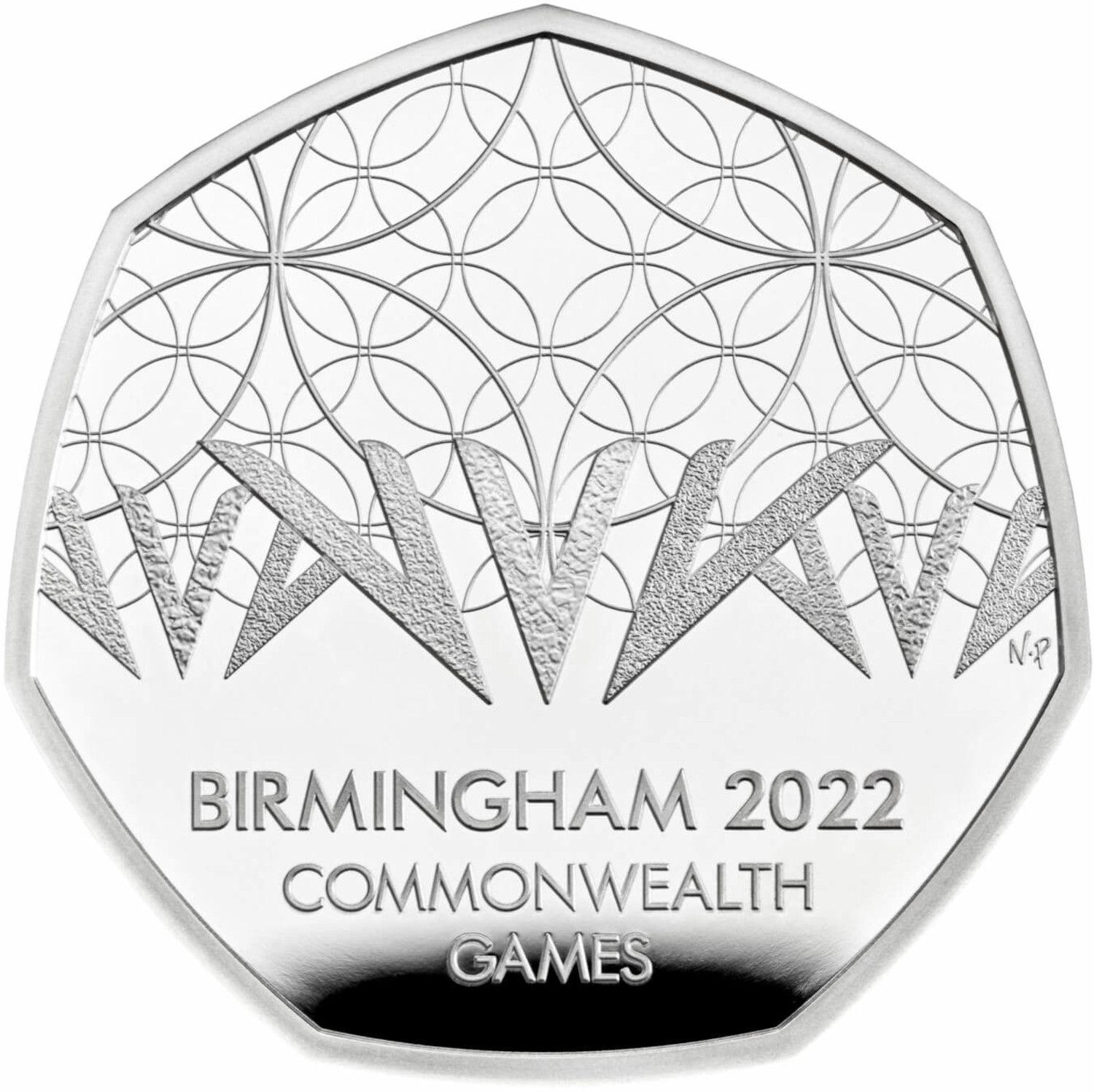 50 Pence - Elizabeth II XXII Commonwealth Games; Silver Proof reverse
