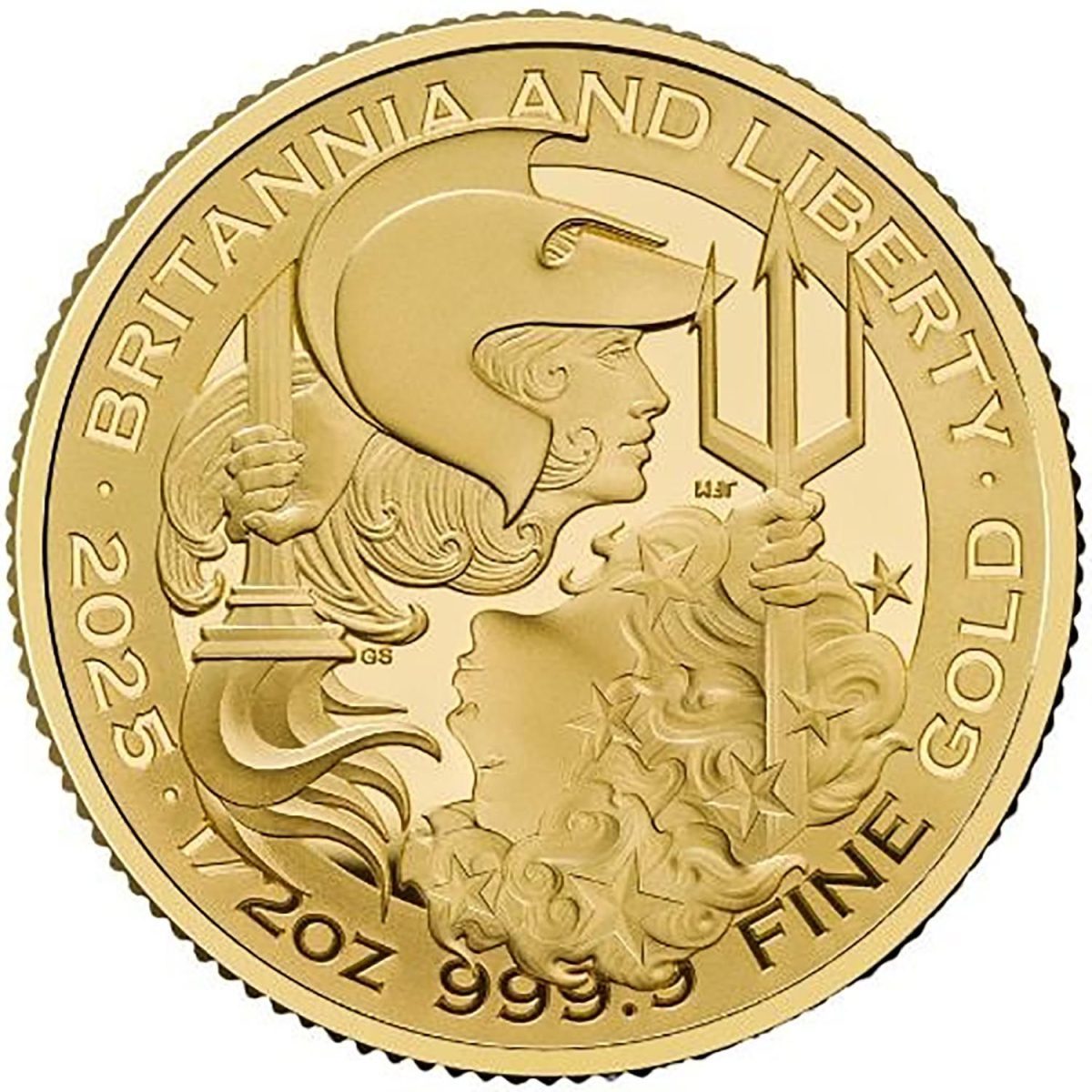 50 Pounds - Charles III Britannia & Liberty; Gold Proof
