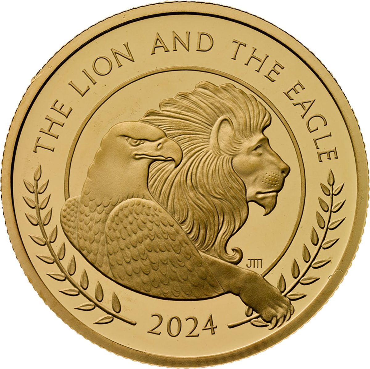 50 Pounds - Charles III The Lion and The Eagle; Gold Proof