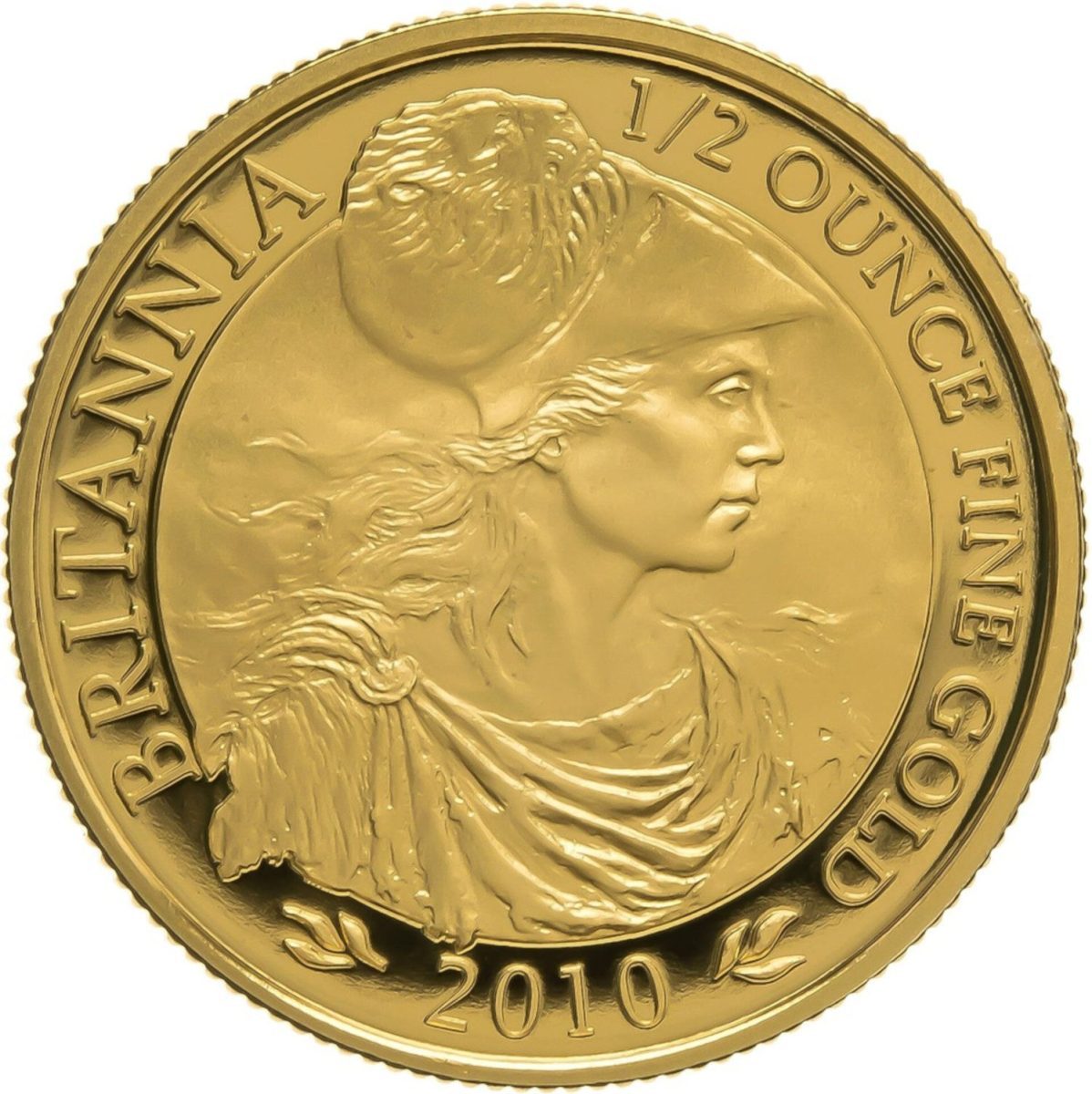 50 Pounds - Elizabeth II 4th portrait; 1/2 oz Fine Gold