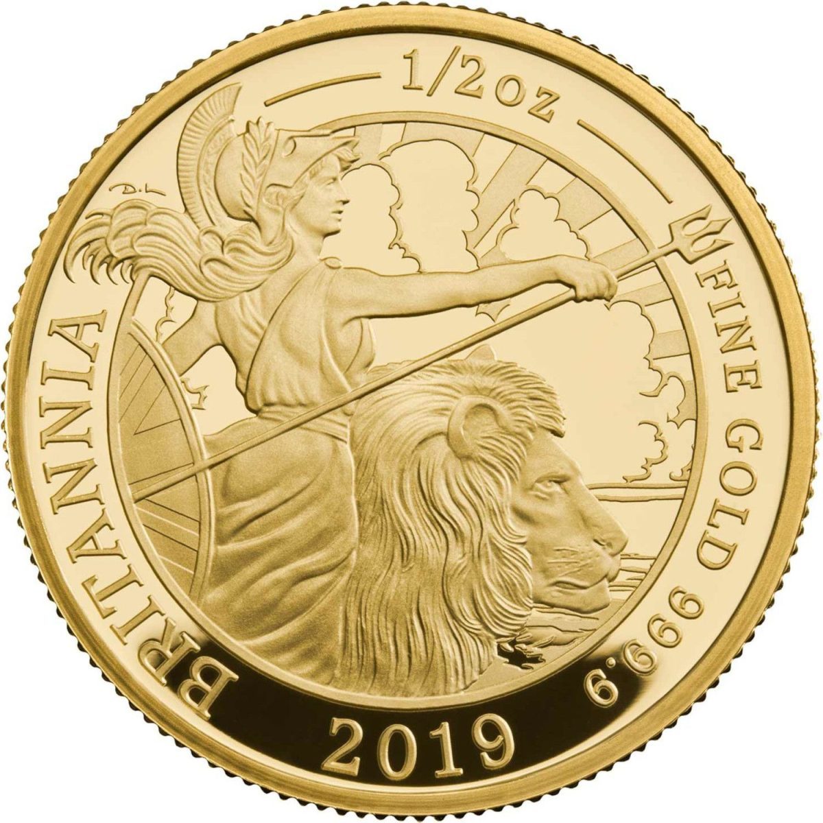 50 Pounds - Elizabeth II 5th portrait; 1/2 oz Fine Gold