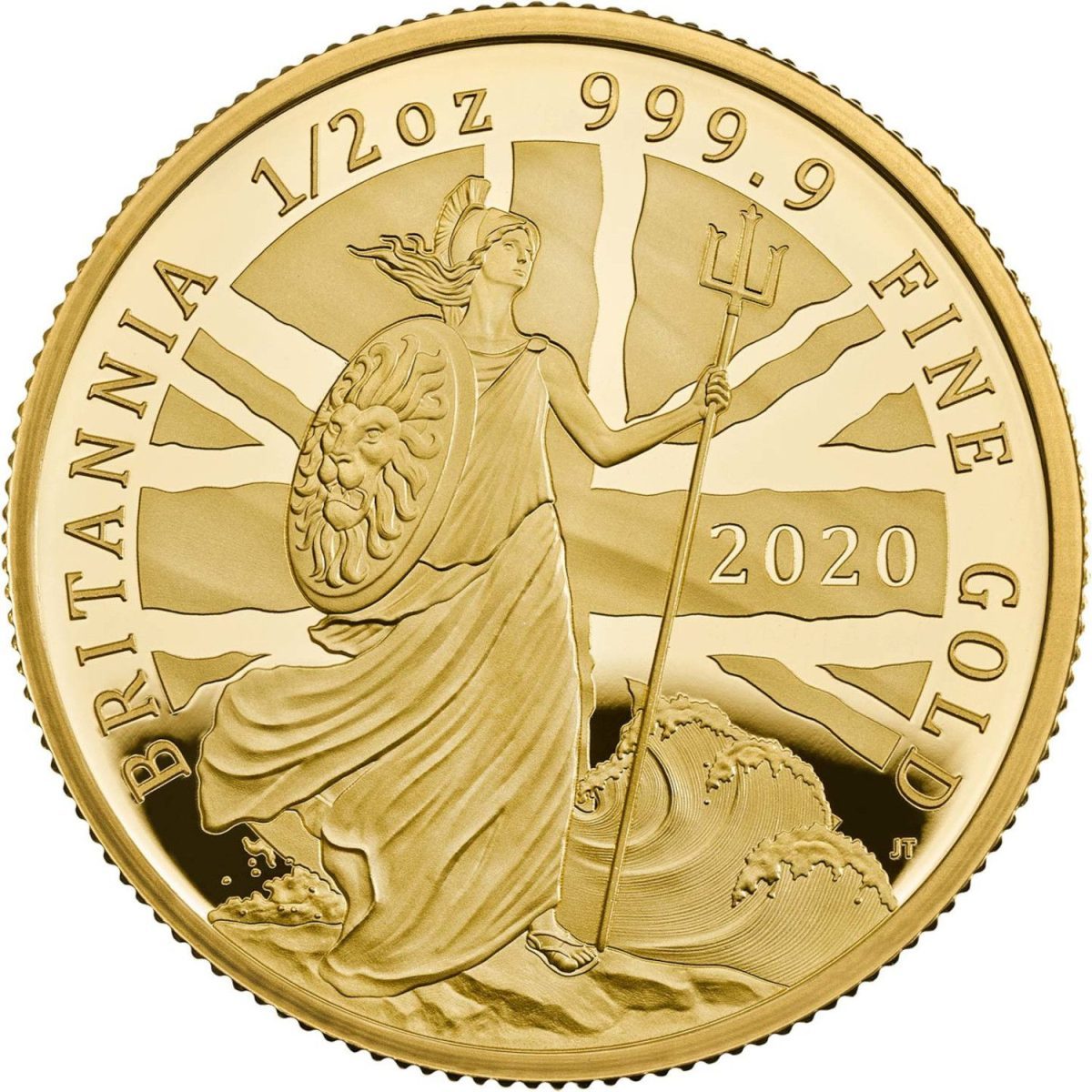 50 Pounds - Elizabeth II 5th portrait; 1/2 oz Fine Gold