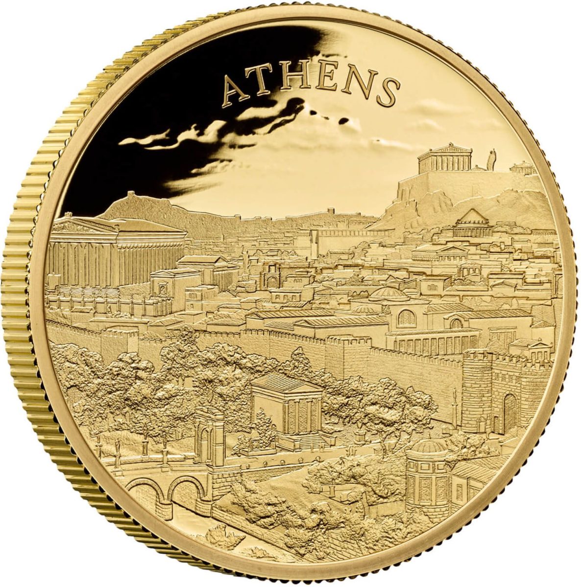 500 Pounds - Charles III Athens; Gold Proof