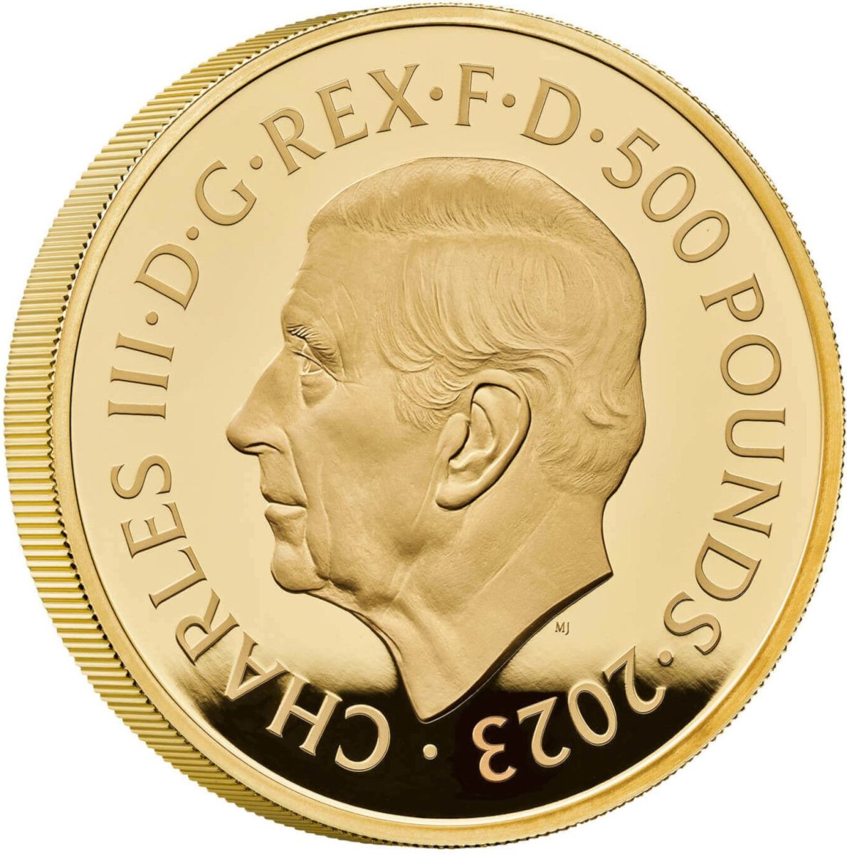 500 Pounds - Charles III Henry VIII; Gold Proof obverse