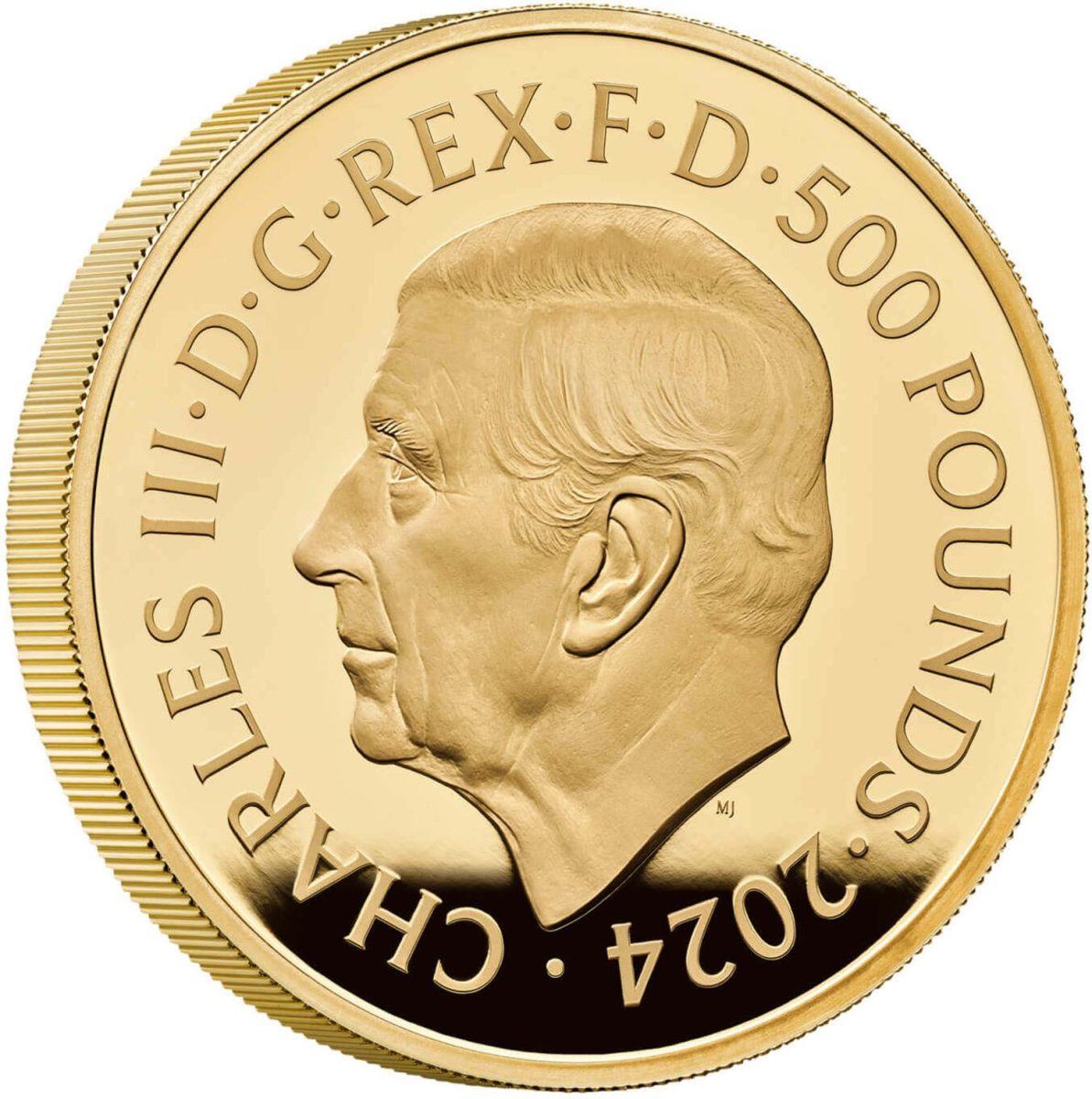 500 Pounds - Charles III Paris; Gold Proof obverse