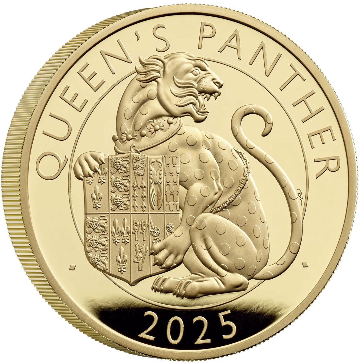 500 Pounds - Charles III Queen's Panther; Gold Proof