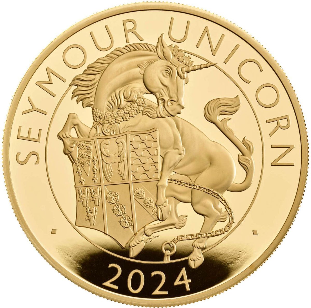 500 Pounds - Charles III Seymour Unicorn; Gold Proof