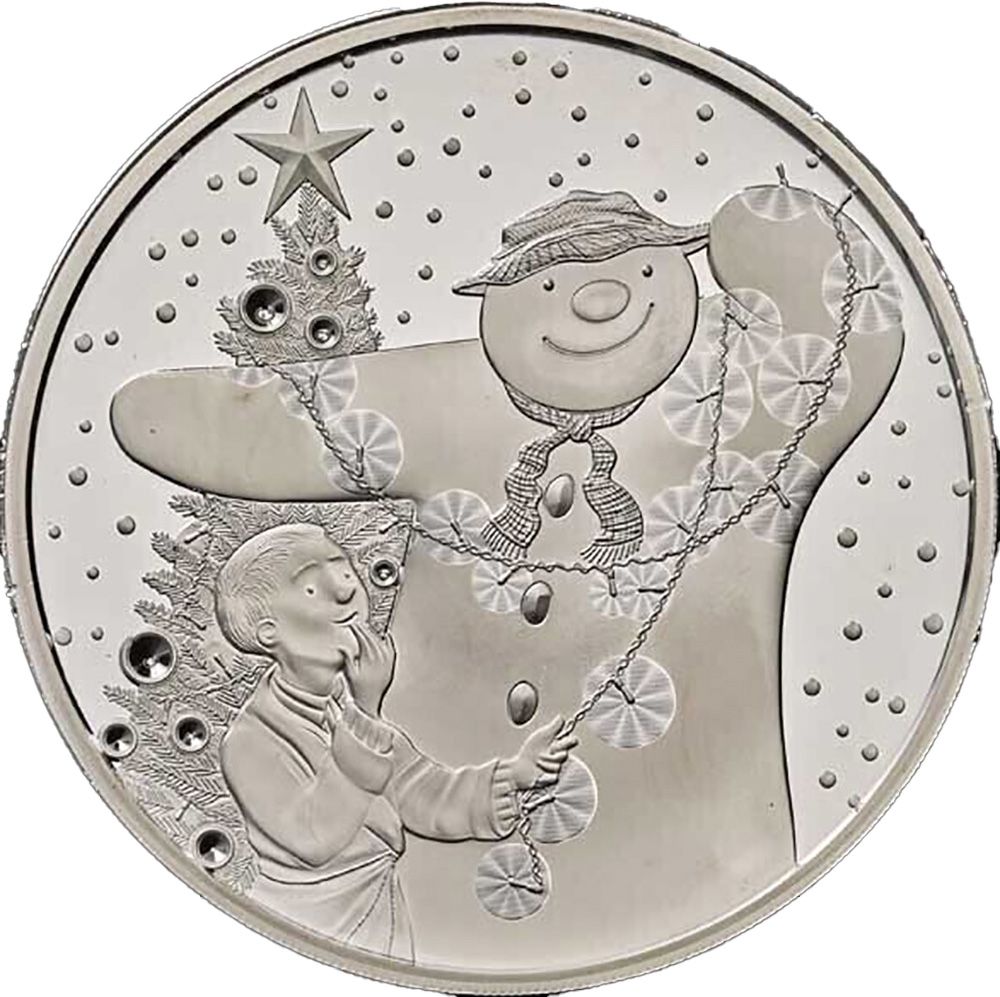 500 Pounds - Charles III The Snowman; Silver Proof