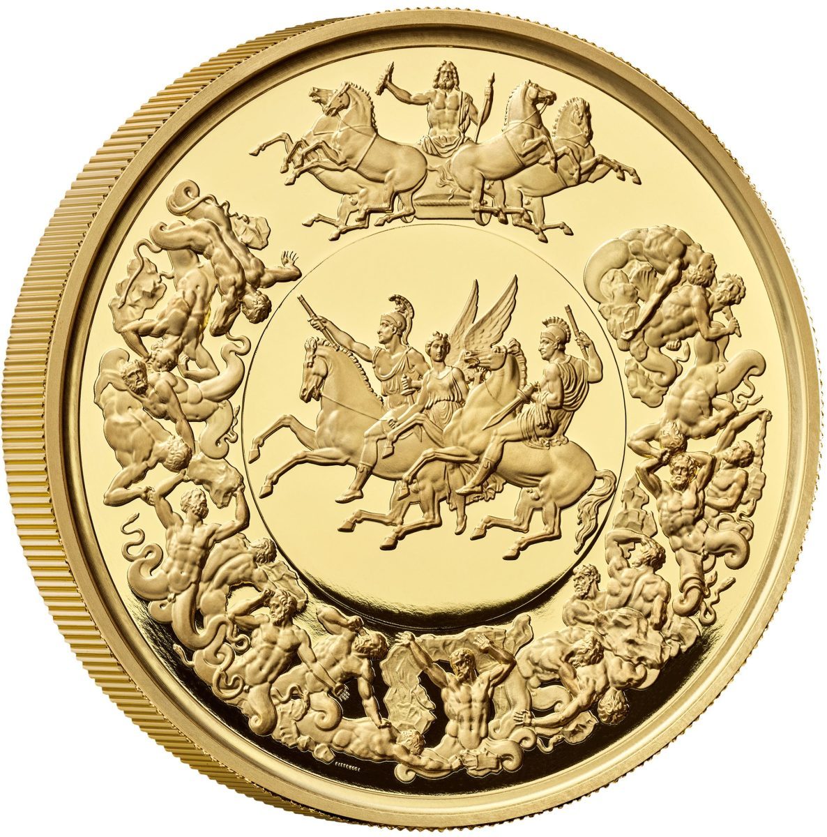 500 Pounds - Charles III Waterloo Medal - Victory; Gold Proof