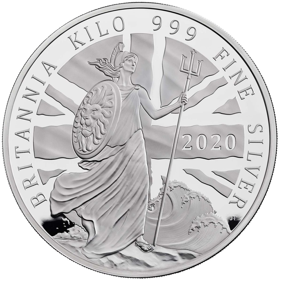 500 Pounds - Elizabeth II 5th portrait; 1kg Fine Silver
