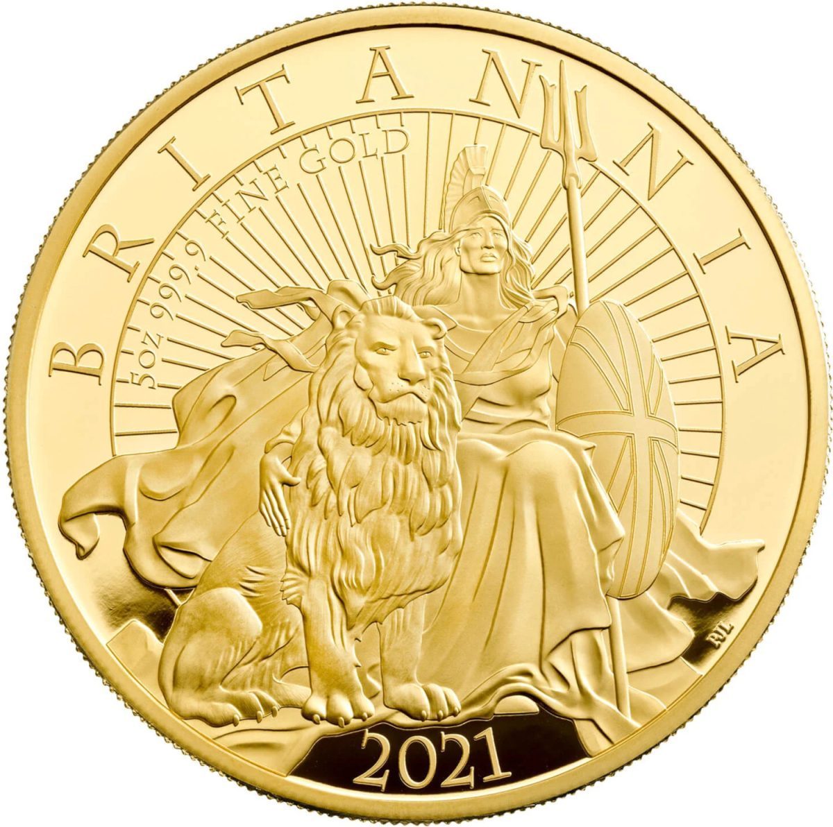500 Pounds - Elizabeth II 5th portrait; 5 oz Fine Gold