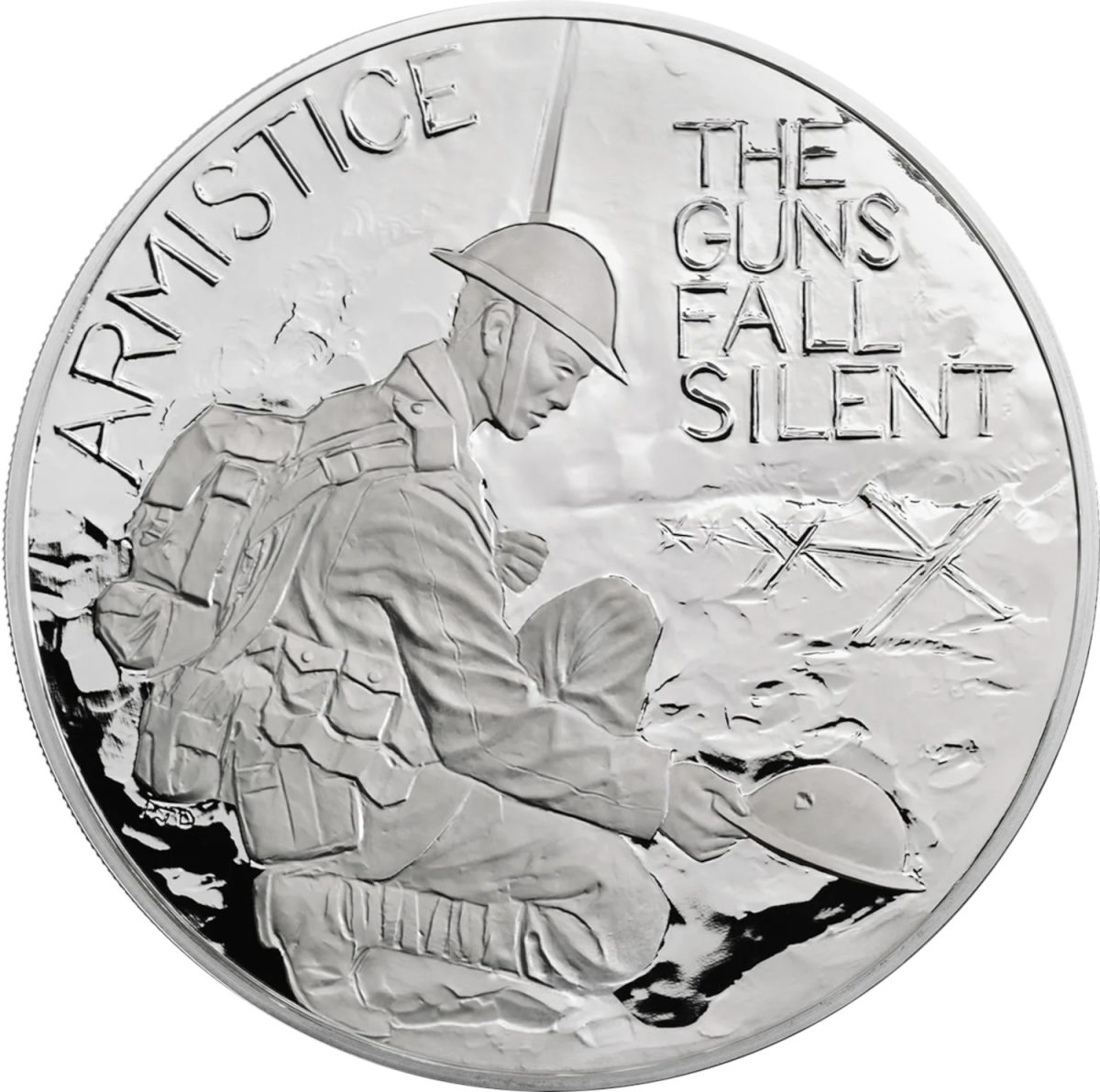 500 Pounds - Elizabeth II Armistice; Silver Proof