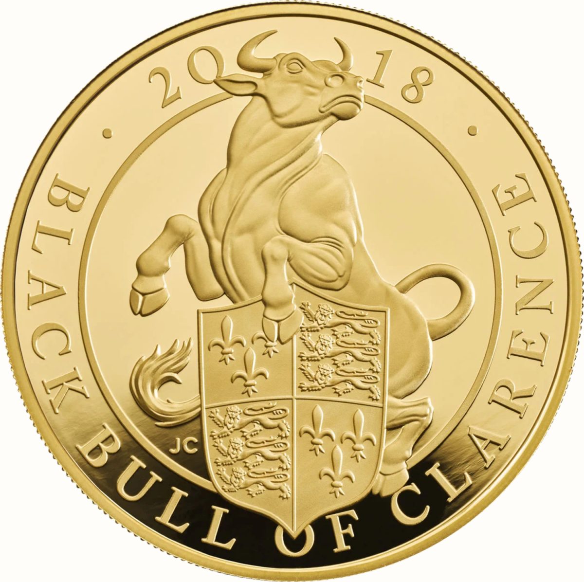 500 Pounds - Elizabeth II Black Bull of Clarence; Gold Proof
