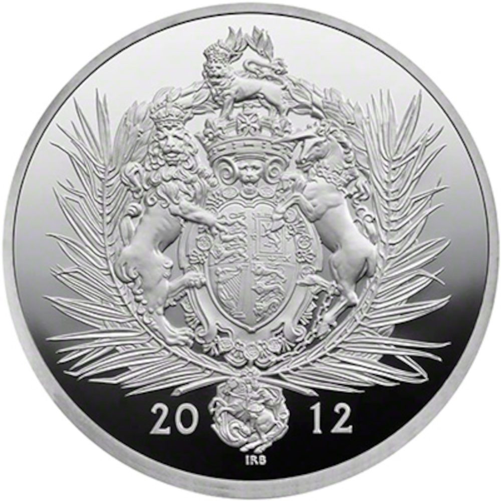 500 Pounds - Elizabeth II Diamond Jubilee; Silver Proof