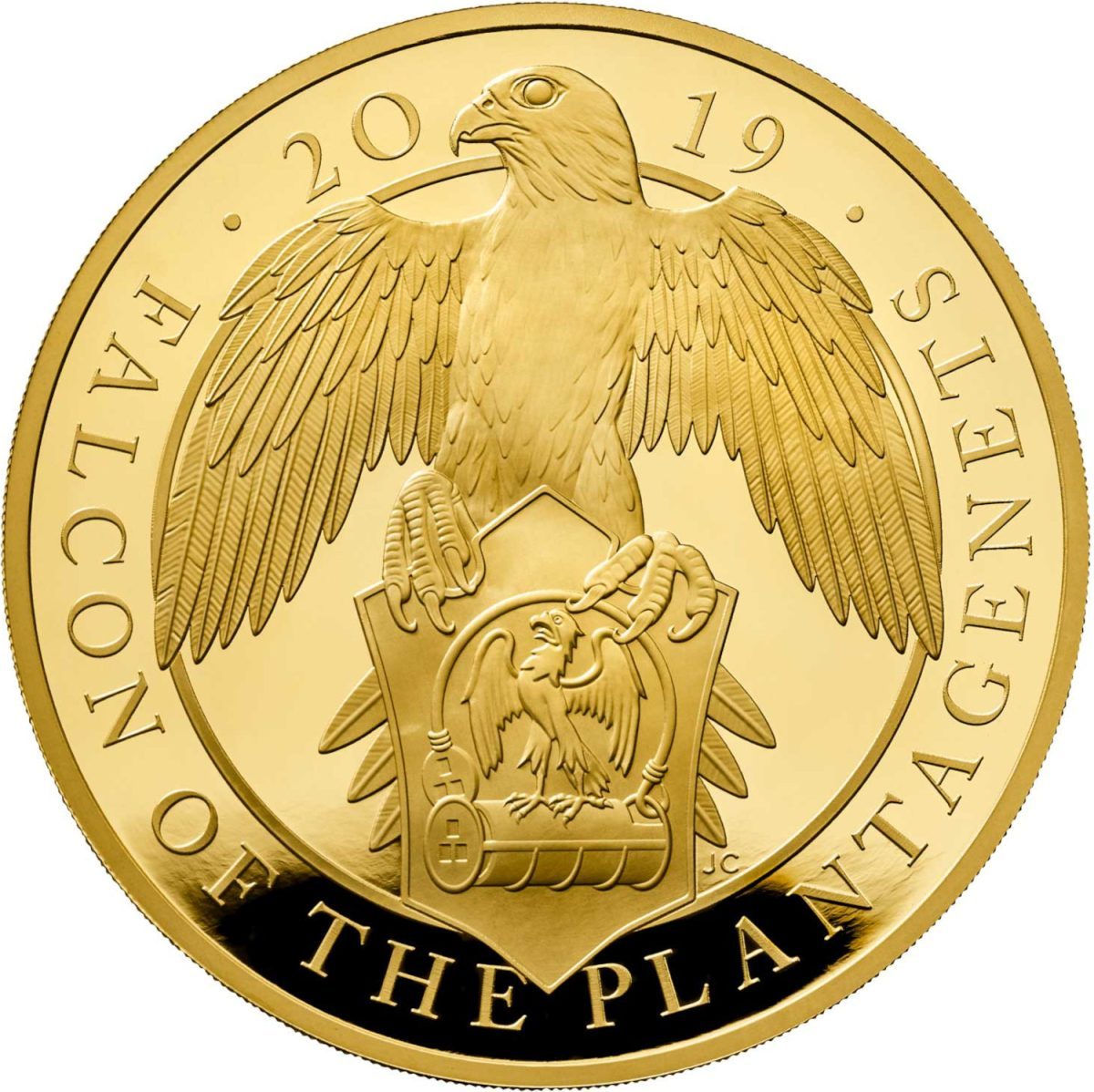 500 Pounds - Elizabeth II Falcon of Plantagenets; Gold Proof