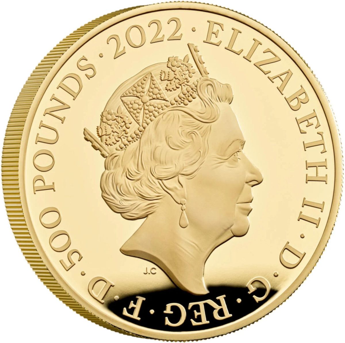 500 Pounds - Elizabeth II Henry VII; Gold Piedfort obverse