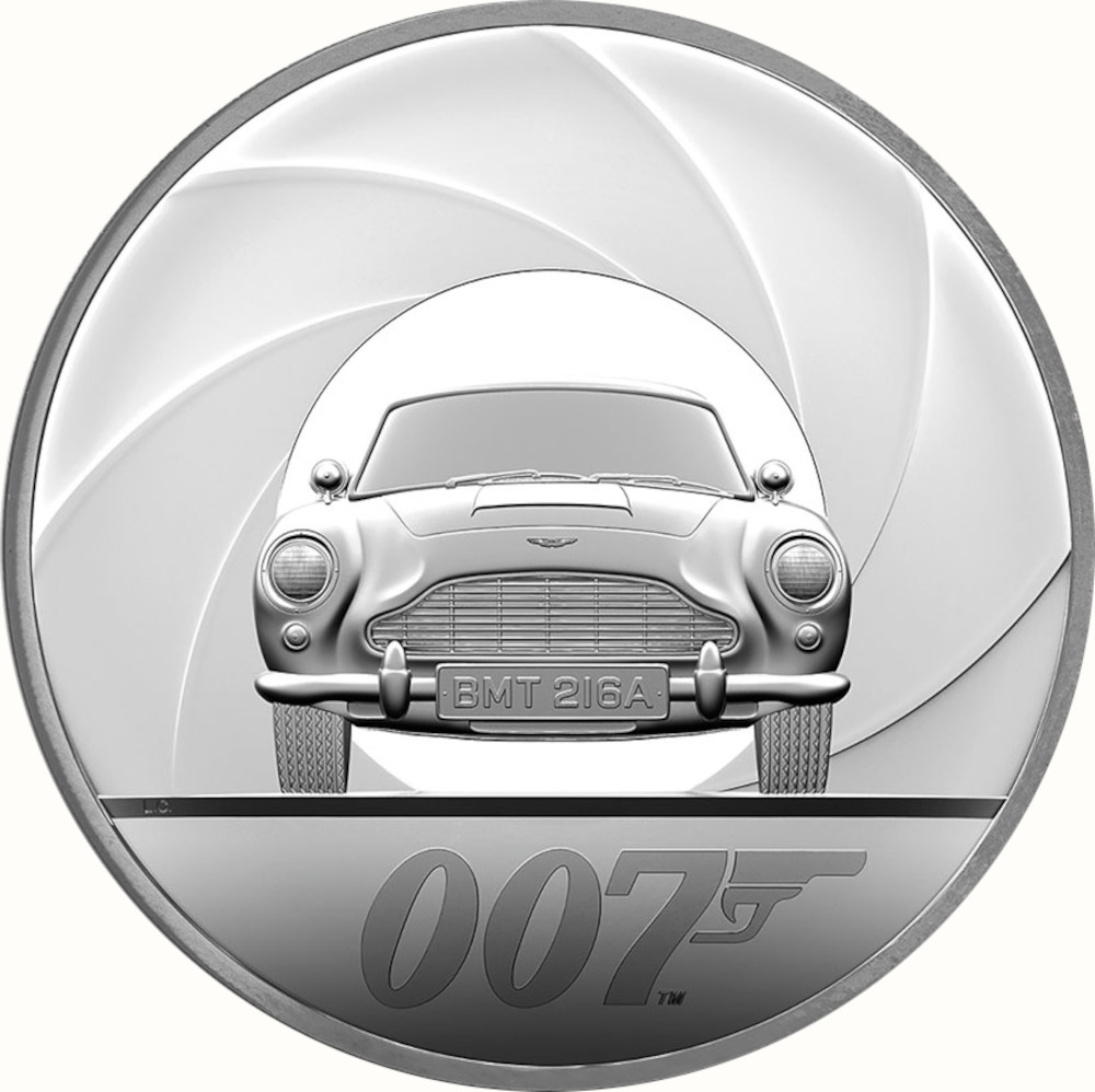 500 Pounds - Elizabeth II James Bond; Silver Proof