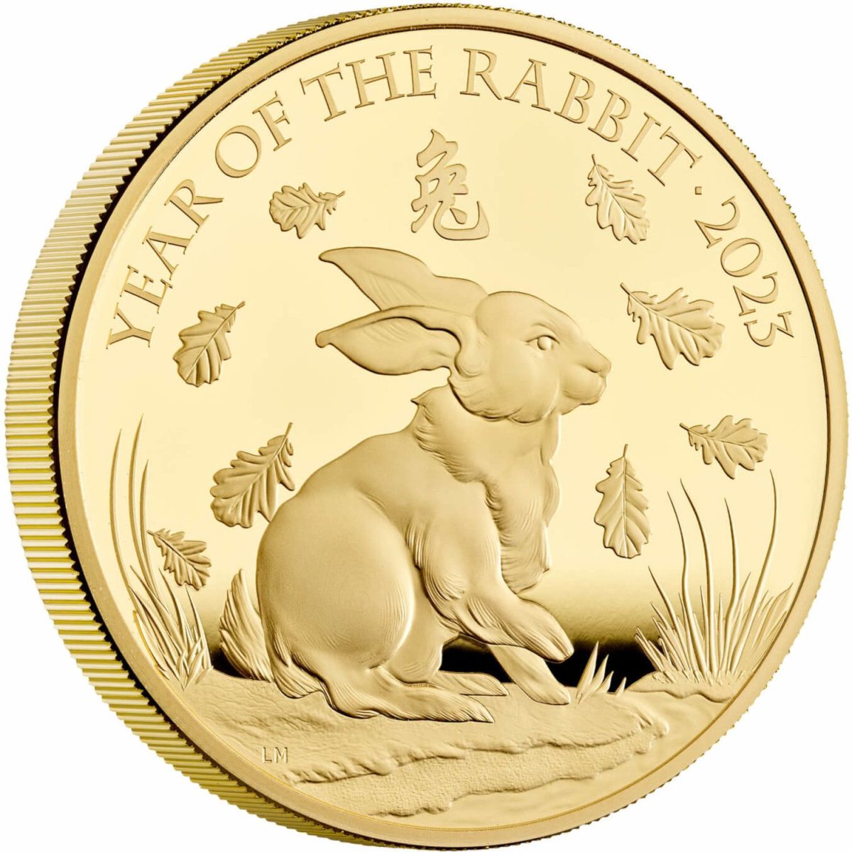 500 Pounds - Elizabeth II Posthumous; Year of the Rabbit; Gold Proof reverse