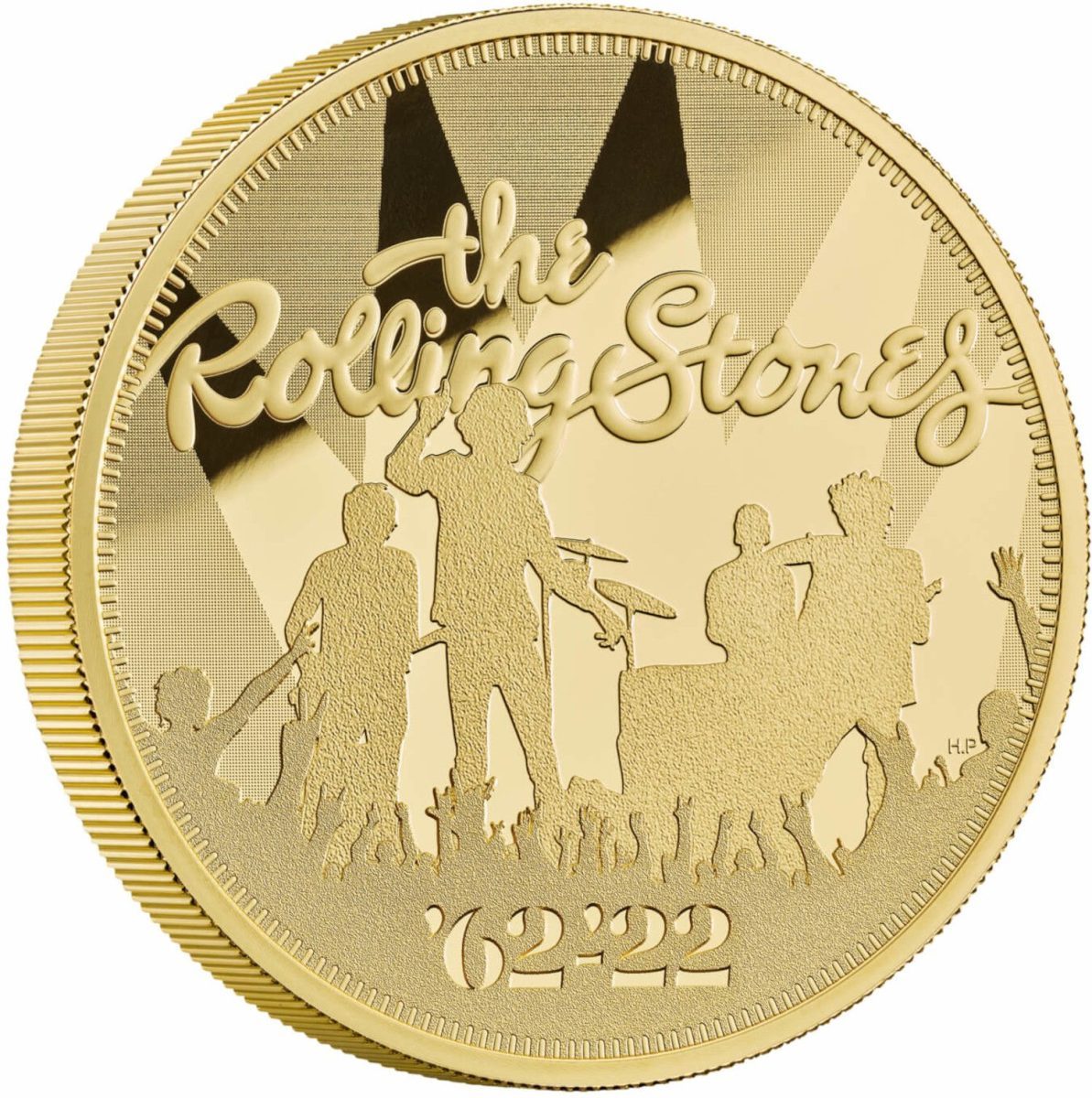 500 Pounds - Elizabeth II The Rolling Stones; Gold Proof