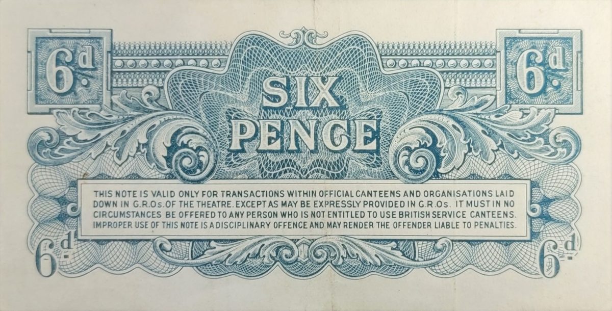 6 Pence British Armed Forces; 2nd series