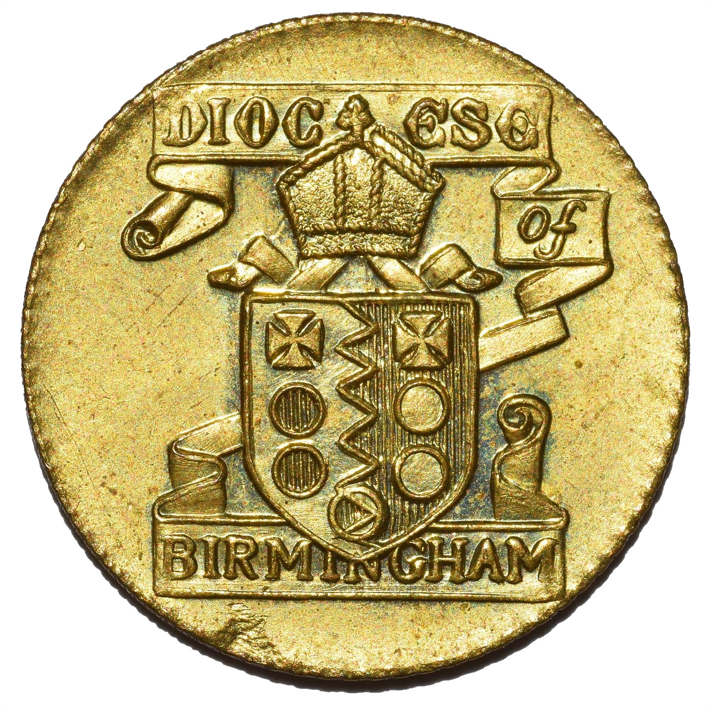 6 Pence Cathedral Bazaar Token obverse