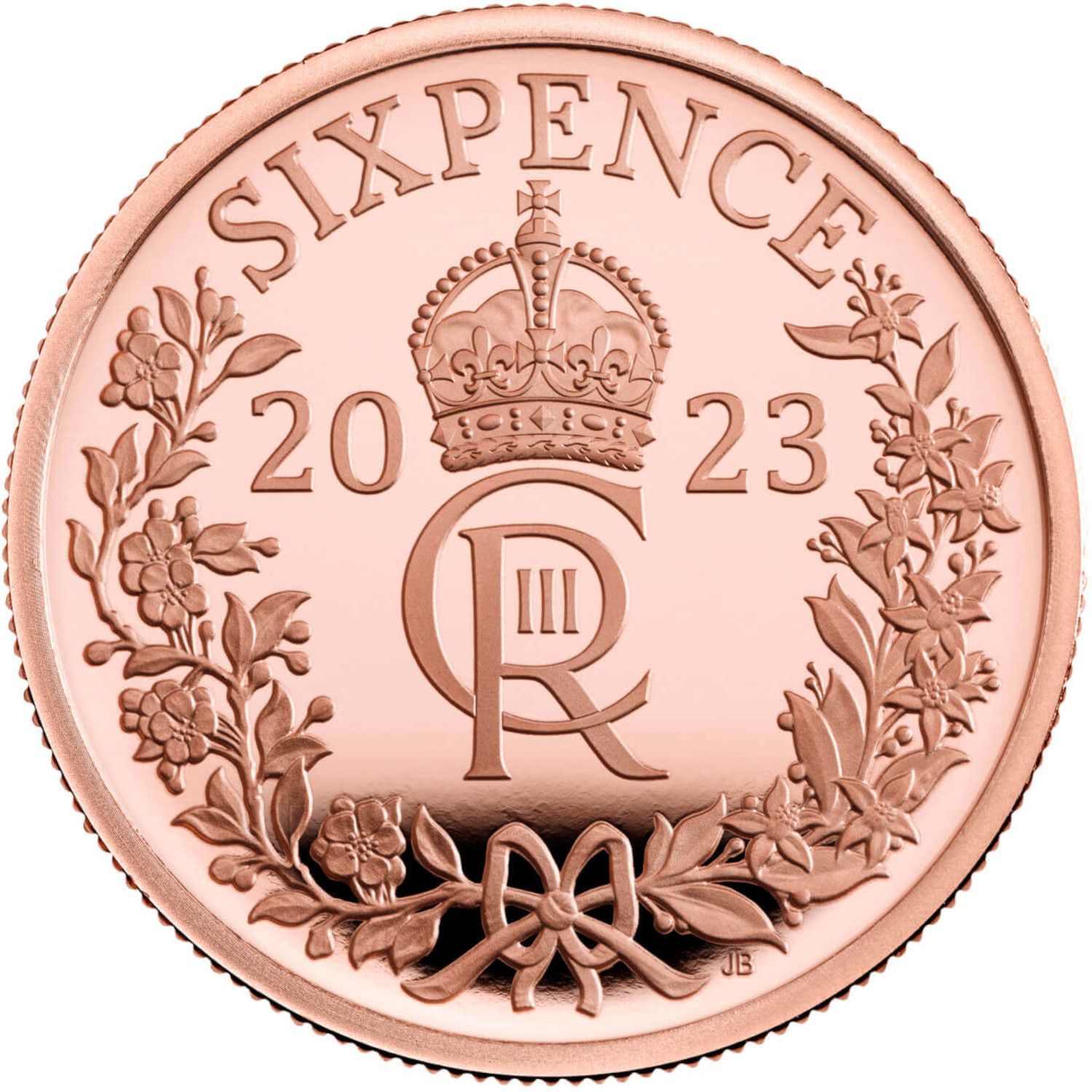 6 Pence - Charles III Gold Proof reverse