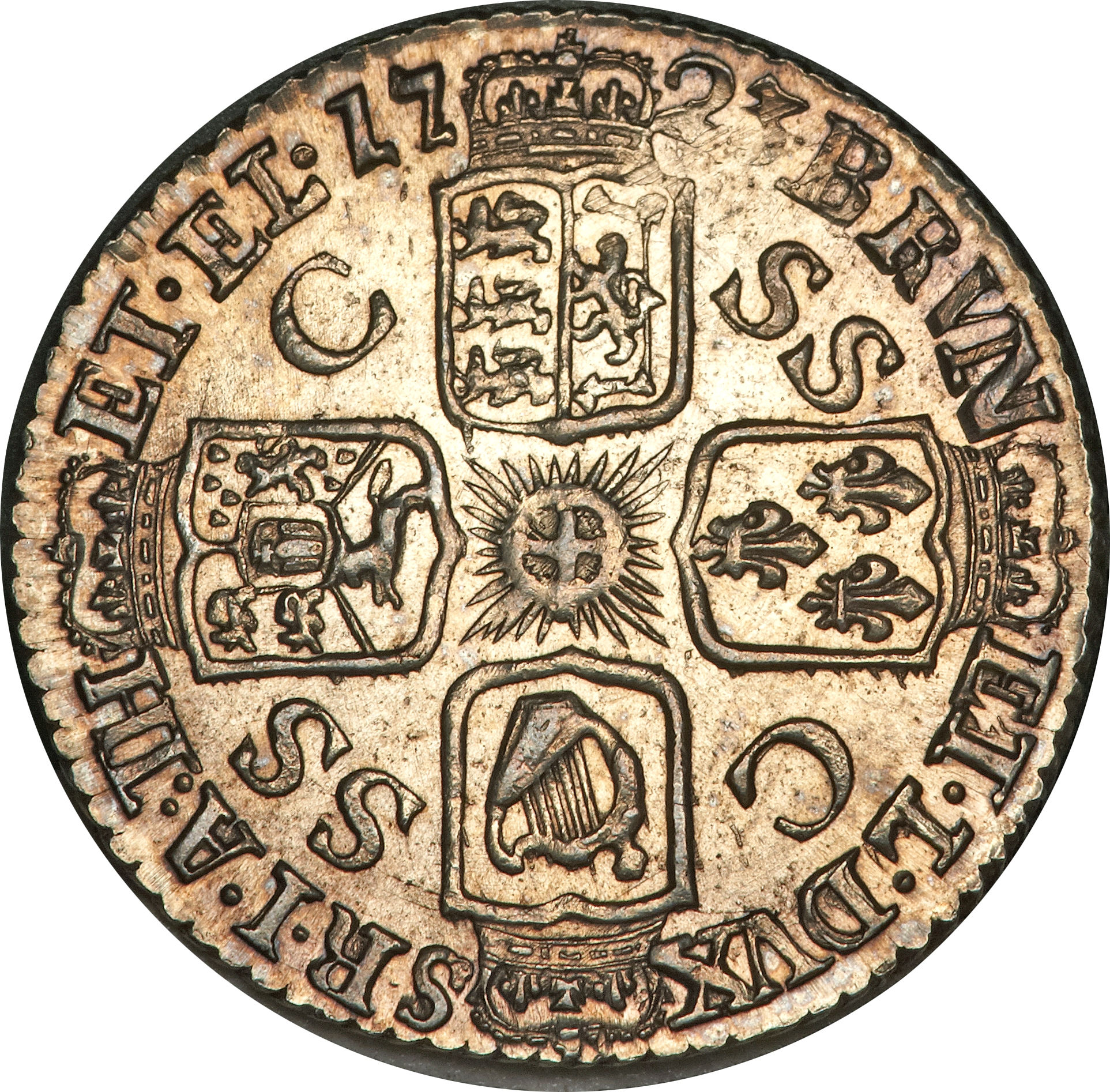 6 Pence - George I reverse