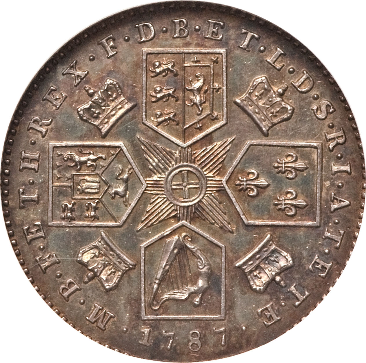 6 Pence - George III Early coinage reverse