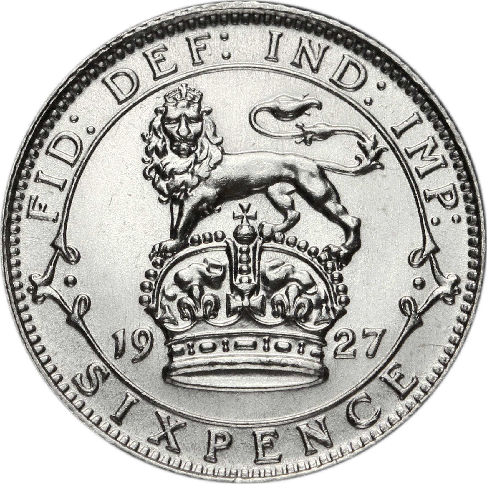 6 Pence - George V 3rd coinage; Modified Effigy reverse