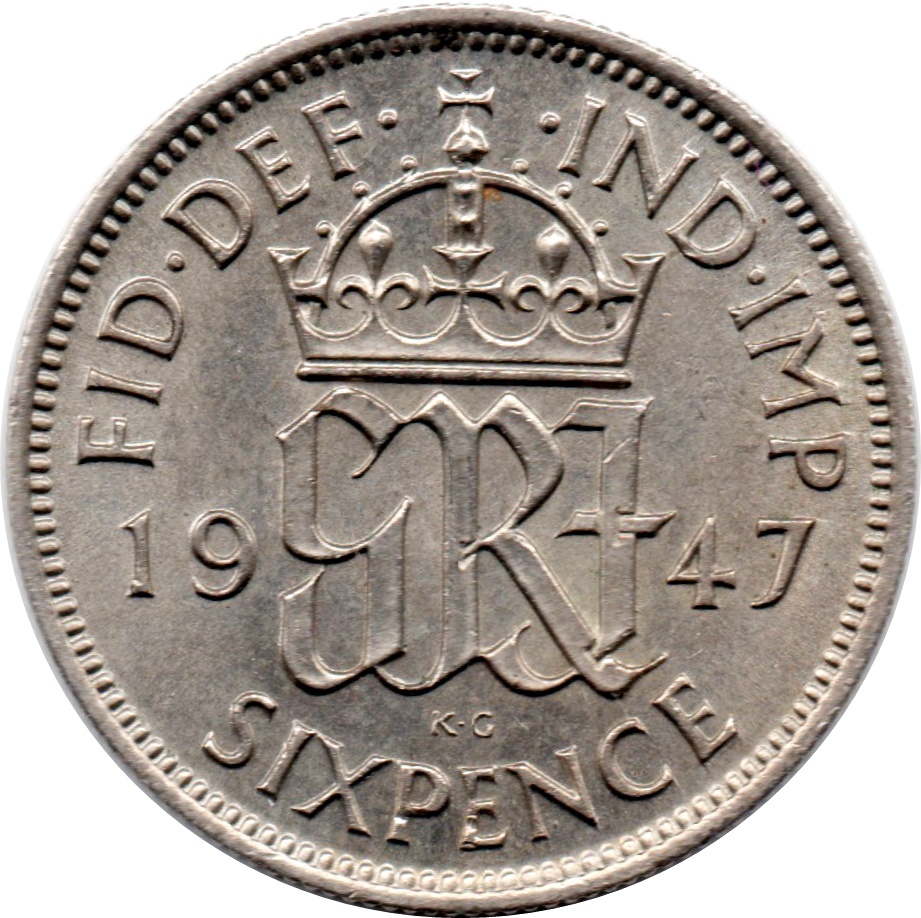 6 Pence - George VI 2nd coinage reverse