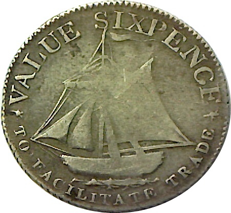 6 Pence Hampshire - To Facilitate Trade reverse