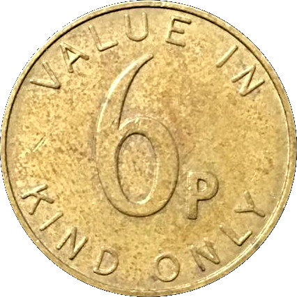 6 Pence - PM reverse