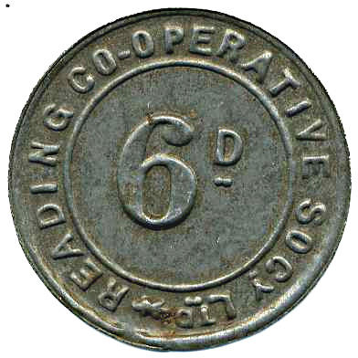 6 Pence - Reading CSL obverse
