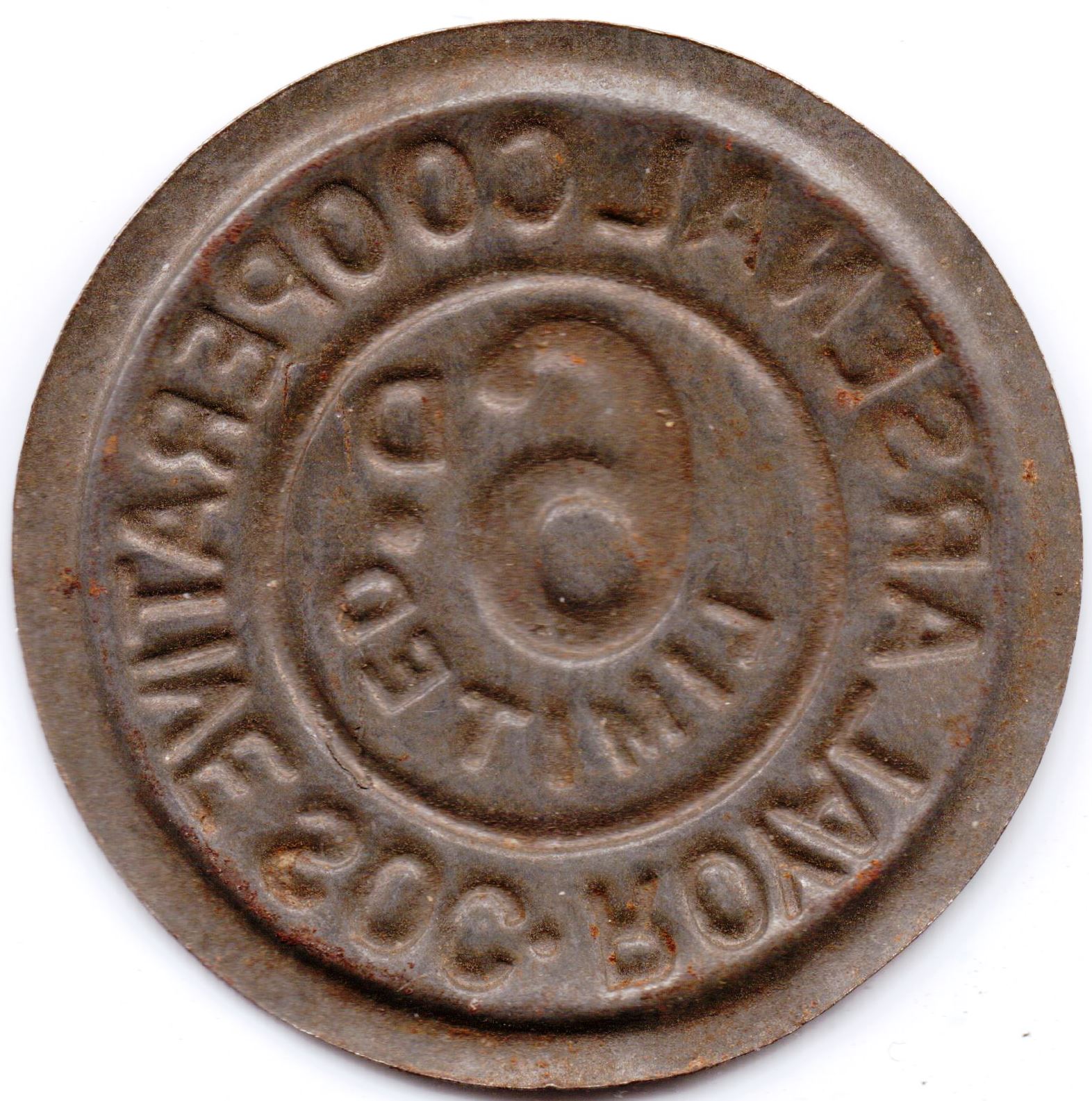 6 Pence - Royal Arsenal Cooperative Soc Limited reverse