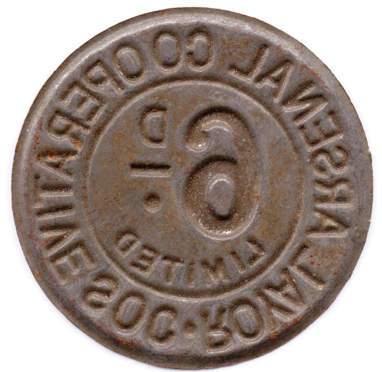 6 Pence - Royal Arsenal Cooperative Soc Limited reverse