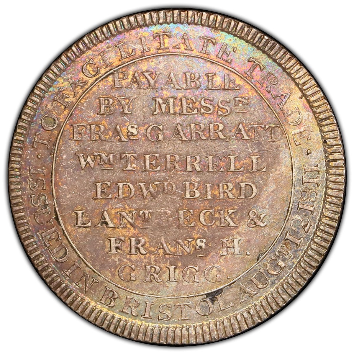 6 Pence Somersetshire - Bristol / To Facilitate Trade reverse